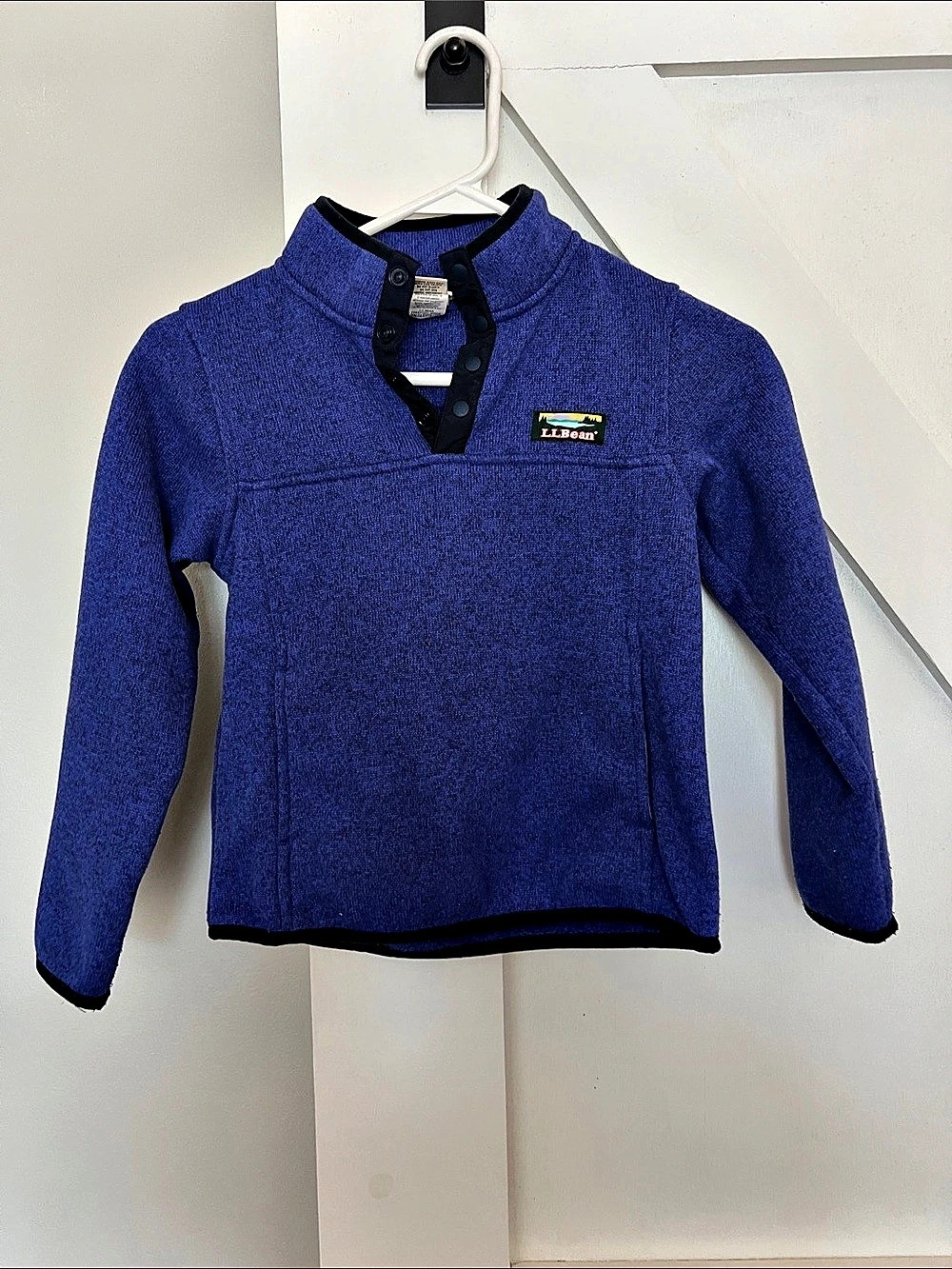 L.L.Bean Women's L.L.Bean Sweater Fleece Pullover Sweater Fleece Pullover Blue